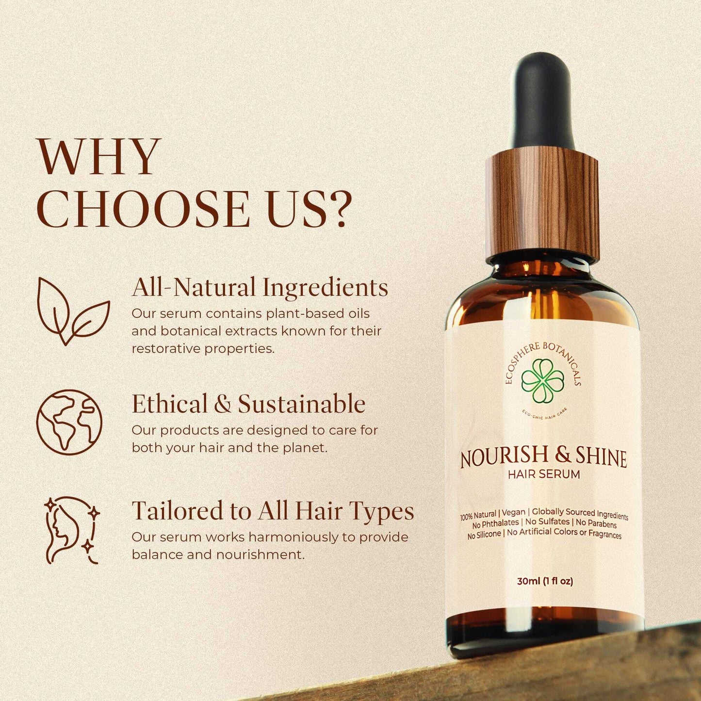 Nourish and Shine Hair Serum
